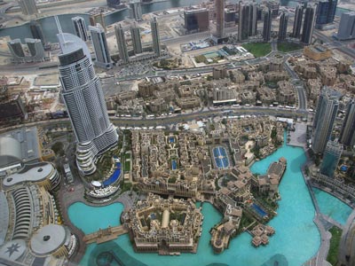 Dubai aus der Vogelperspektive